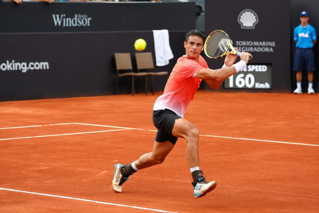 Rogerio Dutra Silva e Flavio Saretta homenagem no Rio Open