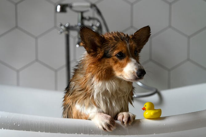 Os benefícios de banhos regulares para a saúde do seu pet